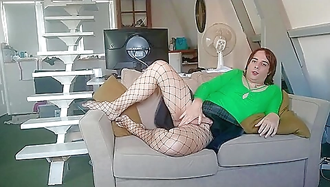 Sexy blonde in a sexy dress and a sexy skirt in one video