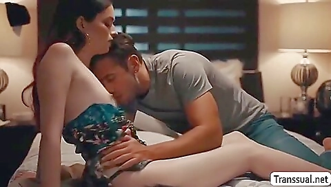 Anal step fantasy of a sexy brunette and sexy lips